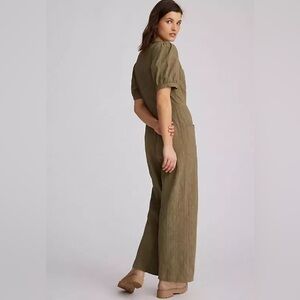 Anthropologie Olive Jumpsuit